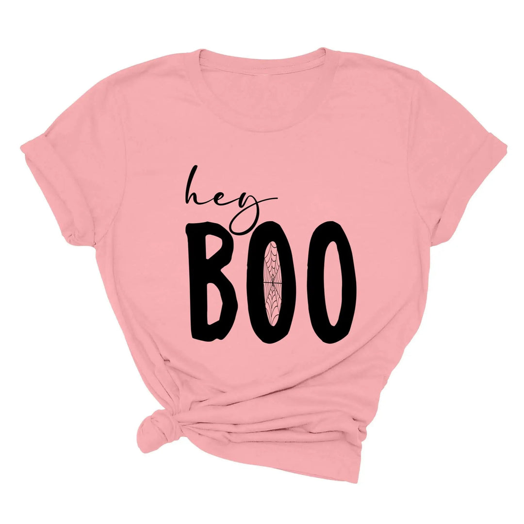 Hey Boo Shirt | Cute Halloween Party Shirt Cypress DTF