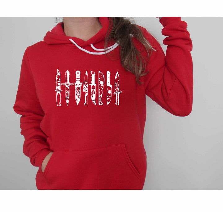 Horror Movie Knives Hoodie - Michael Myers & Halloween Theme Cypress DTF