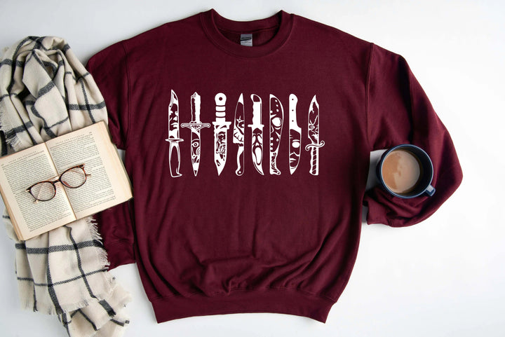 Horror Movie Knives Sweatshirt - Michael Myers & Halloween Theme Cypress DTF