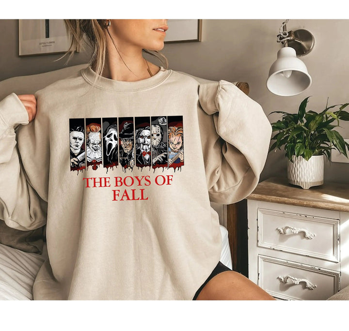 Horror Movies Sweatshirt - Spooky Boys of Fall & Serial Killer Tee Cypress DTF