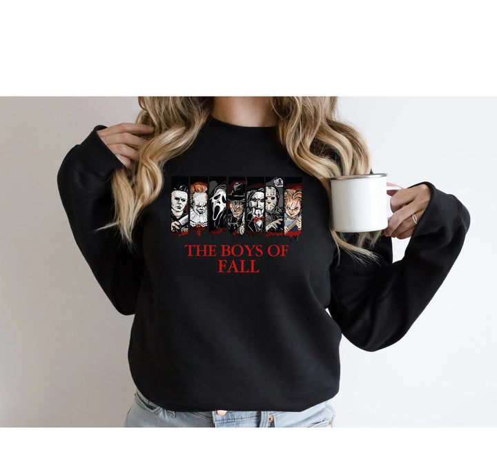 Horror Movies Sweatshirt - Spooky Boys of Fall & Serial Killer Tee Cypress DTF