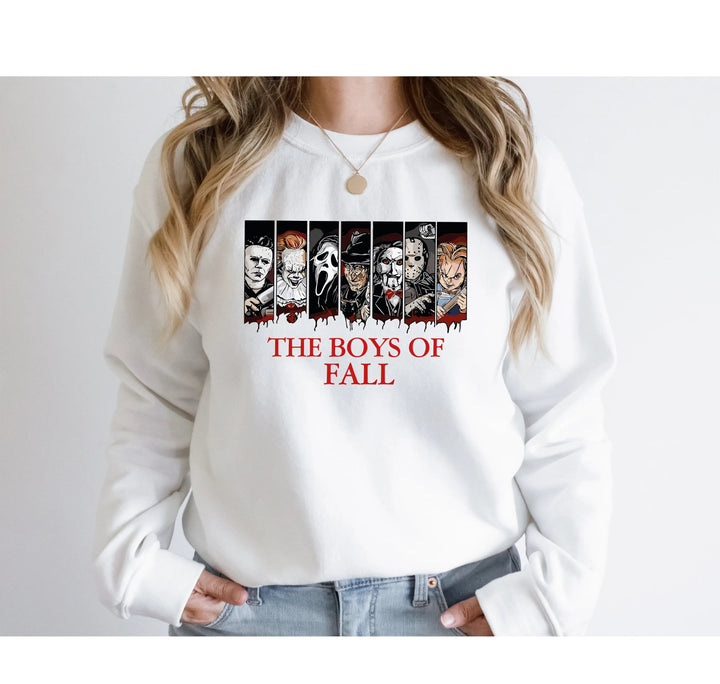 Horror Movies Sweatshirt - Spooky Boys of Fall & Serial Killer Tee Cypress DTF