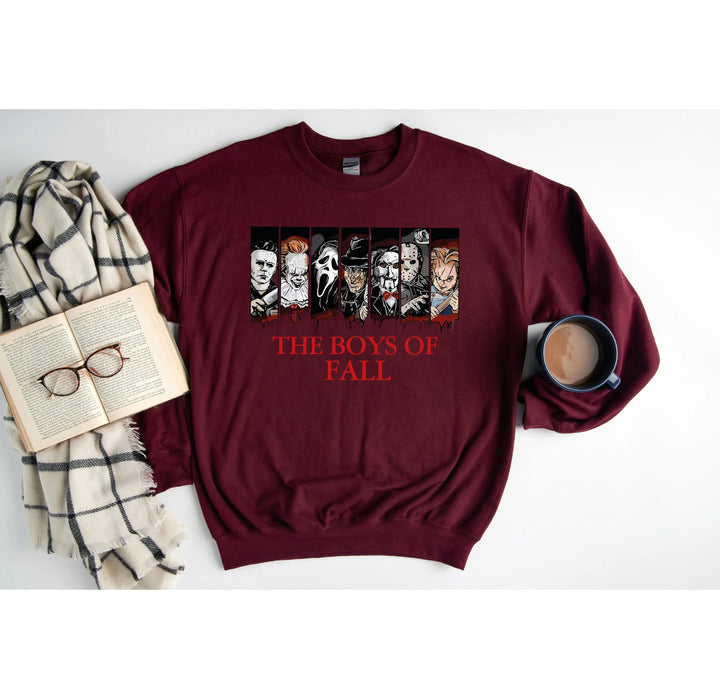 Horror Movies Sweatshirt - Spooky Boys of Fall & Serial Killer Tee Cypress DTF