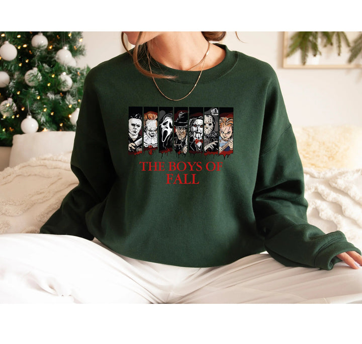 Horror Movies Sweatshirt - Spooky Boys of Fall & Serial Killer Tee Cypress DTF