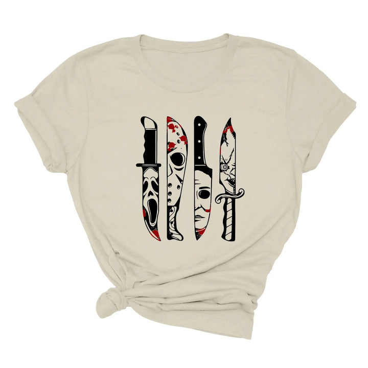 Horror Movies Tshirt | Spooky Serial Killer Halloween Shirt Cypress DTF