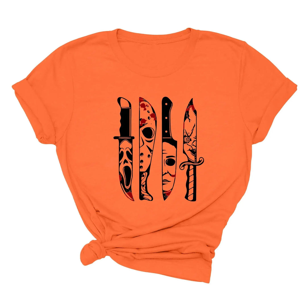 Horror Movies Tshirt | Spooky Serial Killer Halloween Shirt Cypress DTF