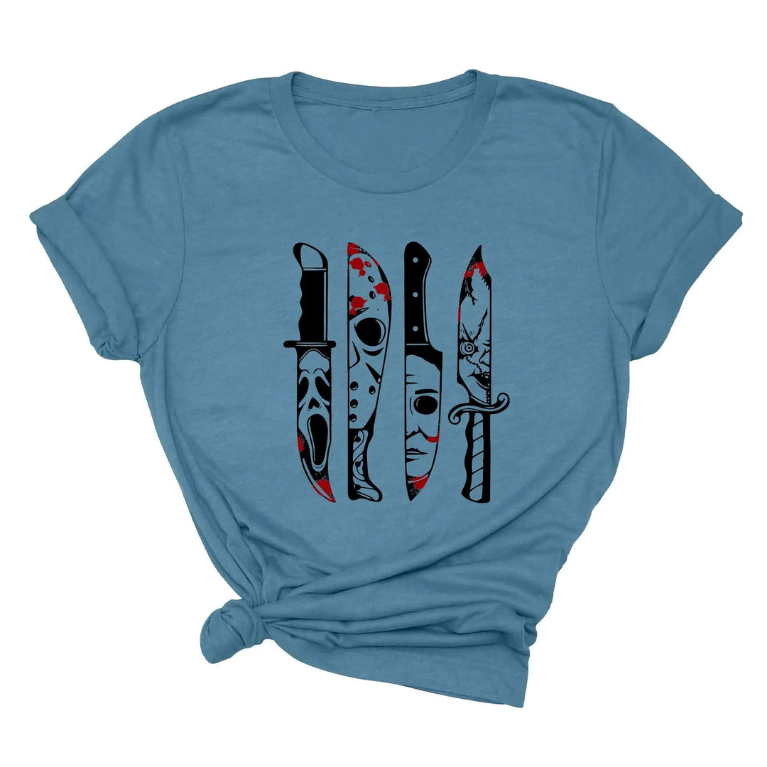 Horror Movies Tshirt | Spooky Serial Killer Halloween Shirt Cypress DTF