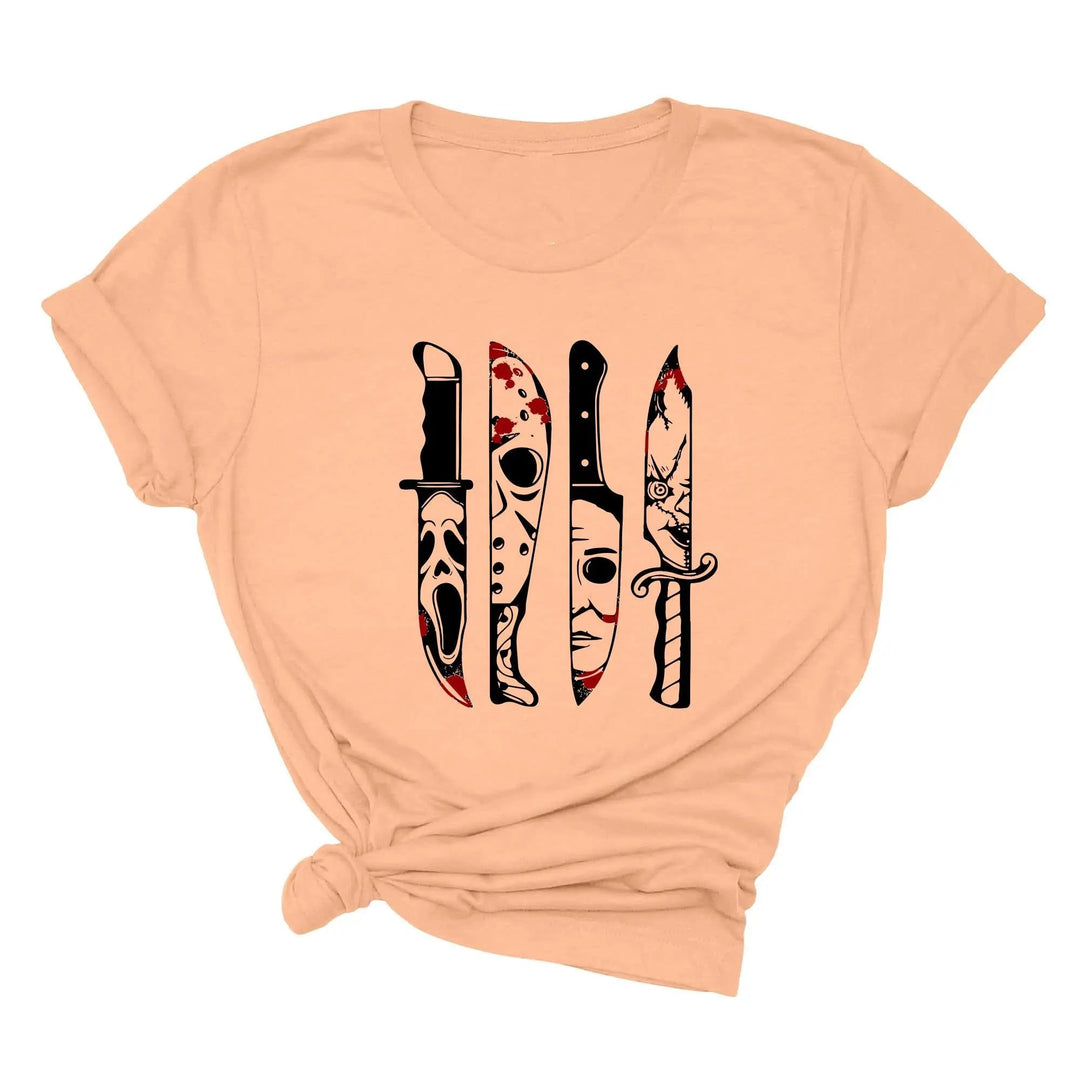 Horror Movies Tshirt | Spooky Serial Killer Halloween Shirt Cypress DTF