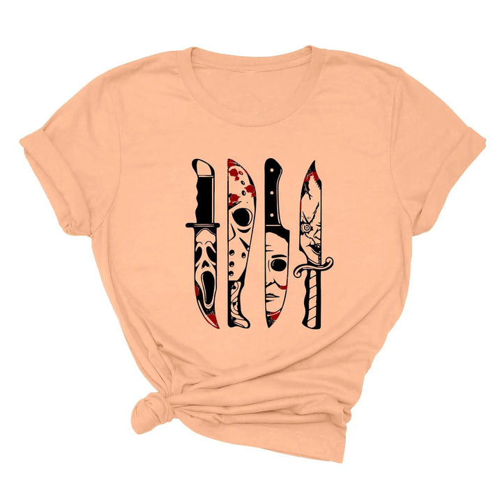 Horror Movies Tshirt | Spooky Serial Killer Halloween Shirt Cypress DTF