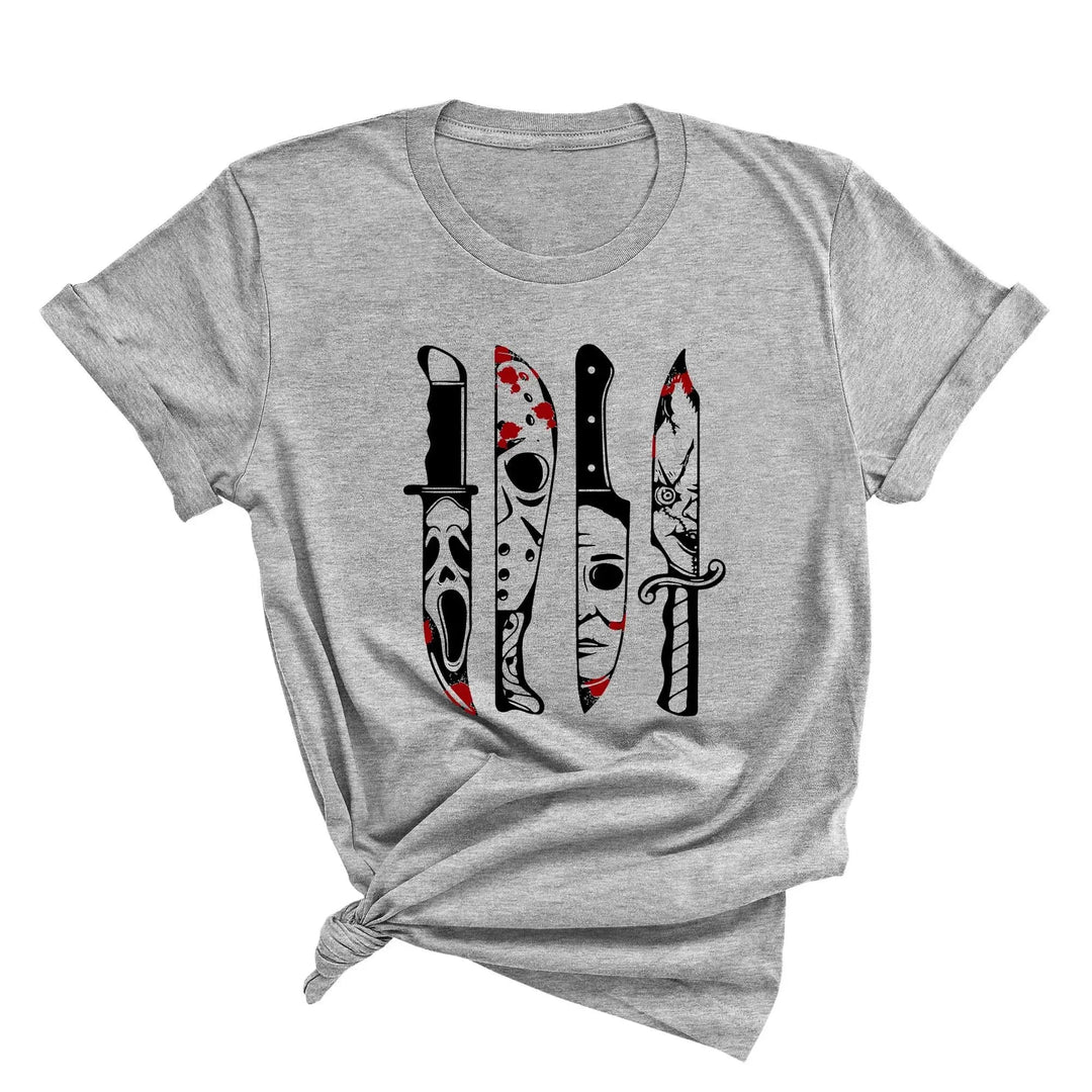 Horror Movies Tshirt | Spooky Serial Killer Halloween Shirt Cypress DTF