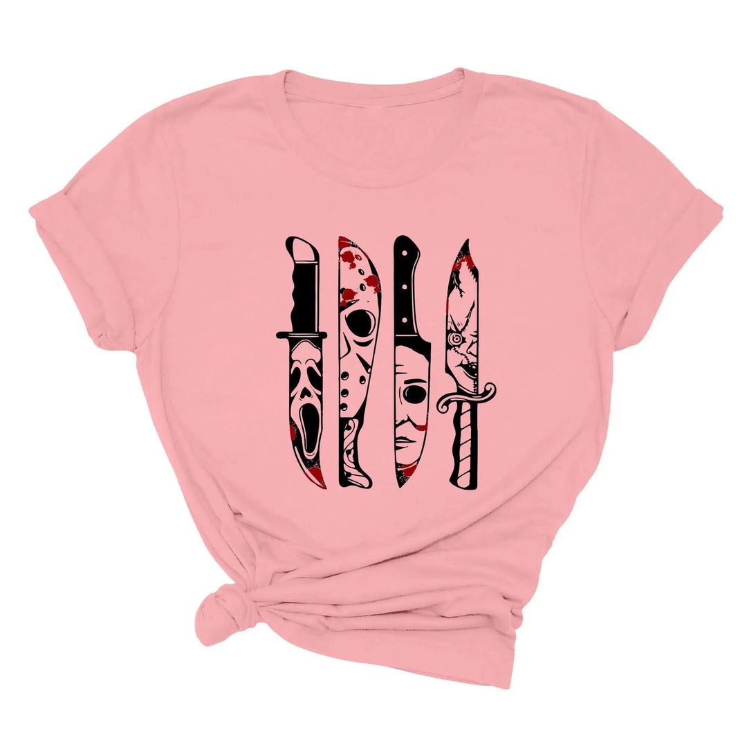 Horror Movies Tshirt | Spooky Serial Killer Halloween Shirt Cypress DTF
