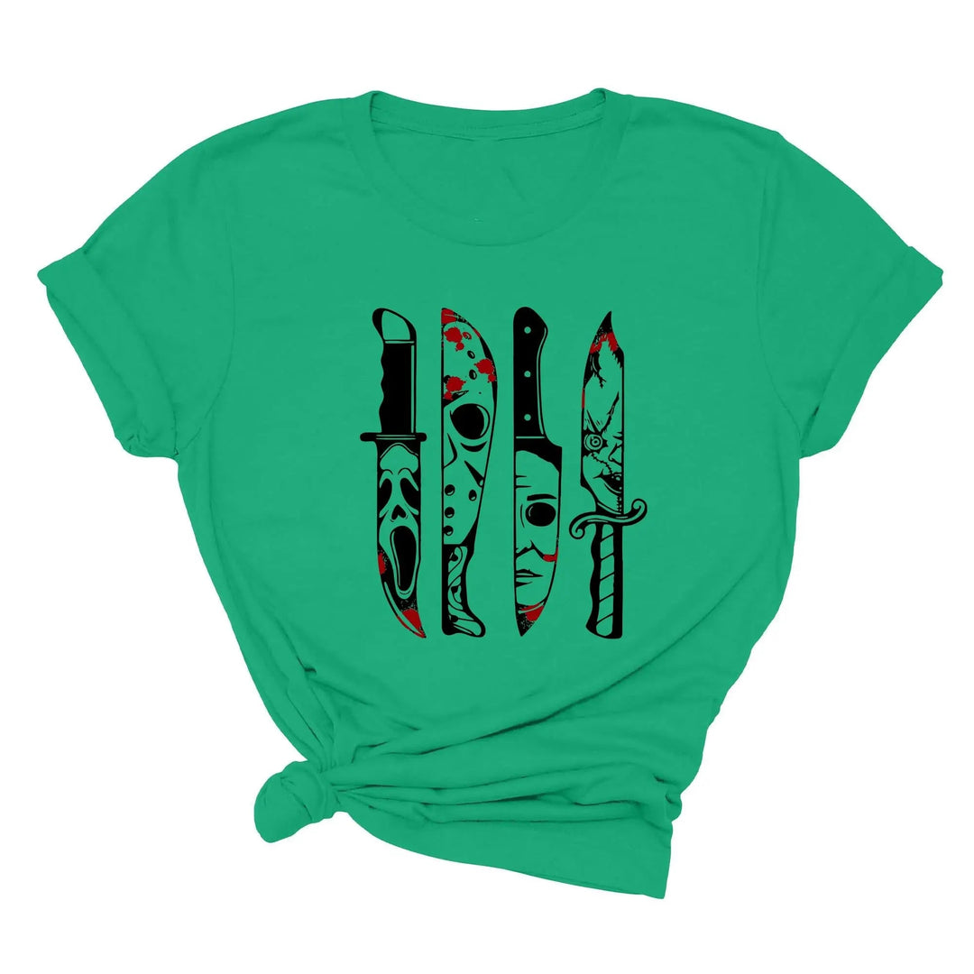 Horror Movies Tshirt | Spooky Serial Killer Halloween Shirt Cypress DTF