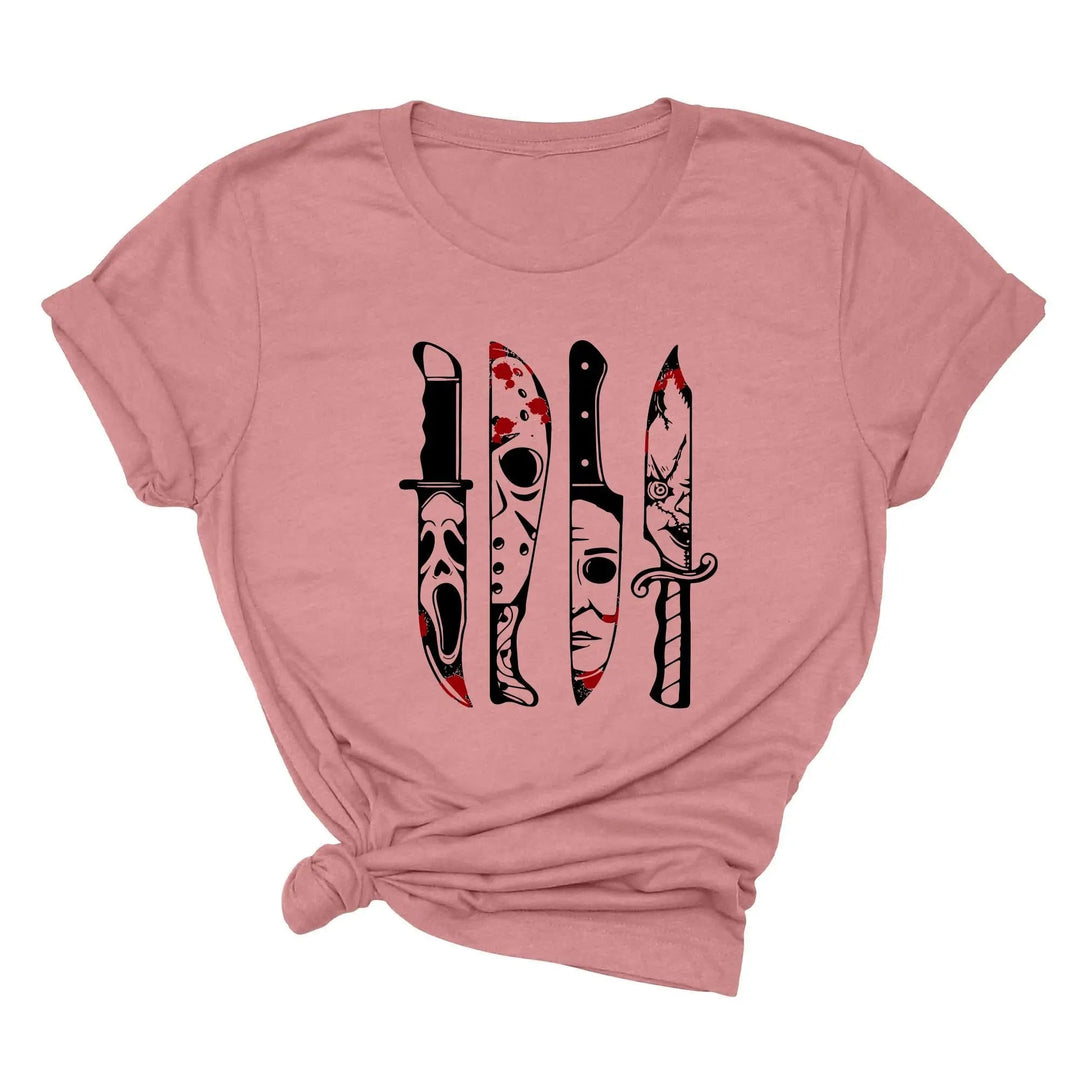 Horror Movies Tshirt | Spooky Serial Killer Halloween Shirt Cypress DTF