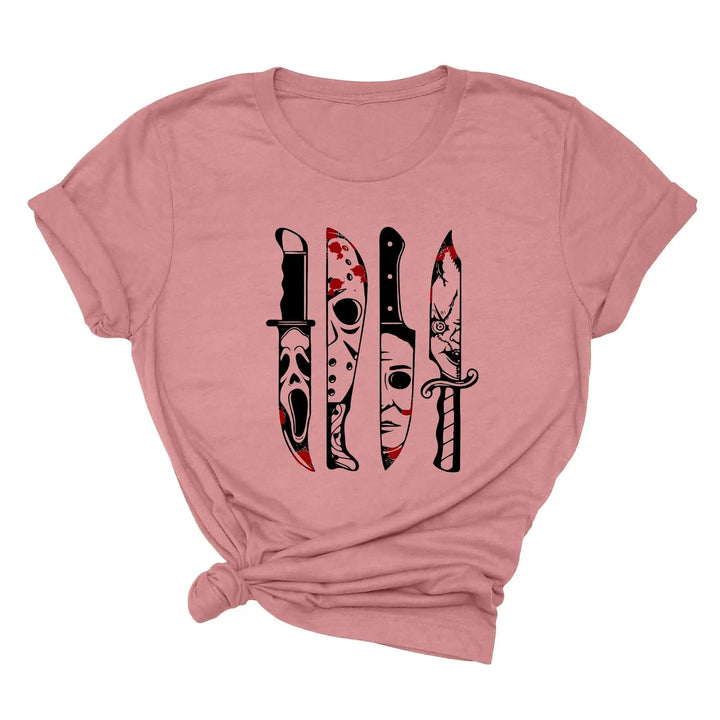 Horror Movies Tshirt | Spooky Serial Killer Halloween Shirt Cypress DTF