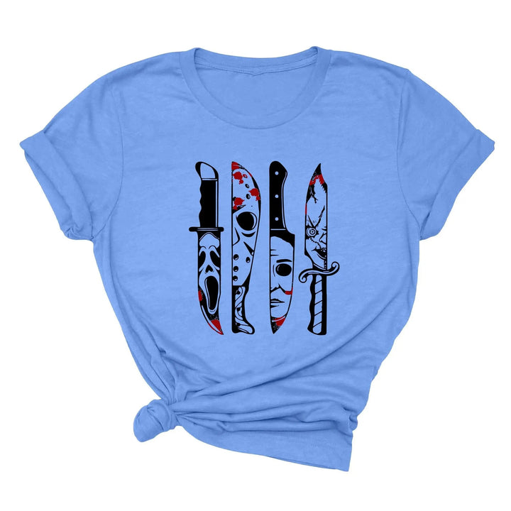 Horror Movies Tshirt | Spooky Serial Killer Halloween Shirt Cypress DTF