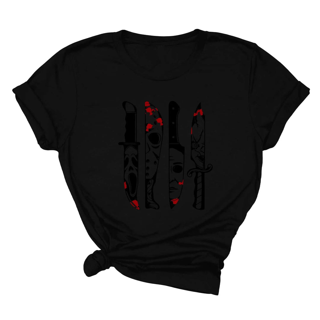 Horror Movies Tshirt | Spooky Serial Killer Halloween Shirt Cypress DTF