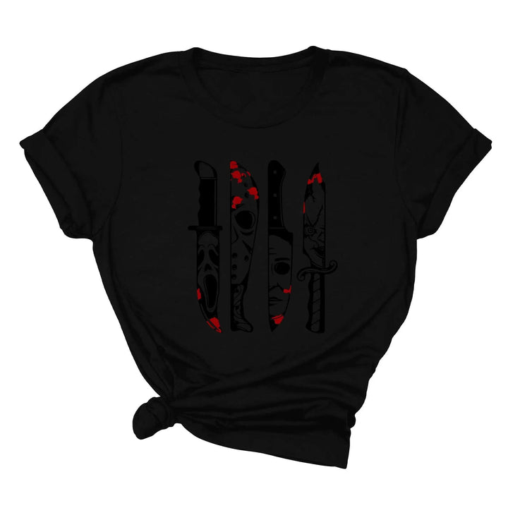 Horror Movies Tshirt | Spooky Serial Killer Halloween Shirt Cypress DTF