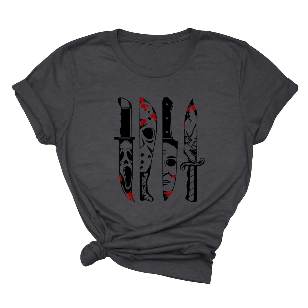 Horror Movies Tshirt | Spooky Serial Killer Halloween Shirt Cypress DTF