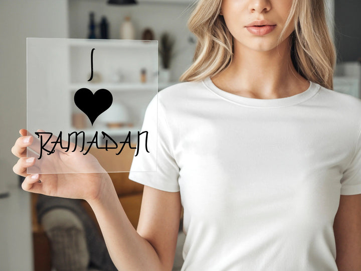 "I Love Ramadan" Dtf Transfers | Islamic Home Decor | Ramadan Gift Dtf Transfers