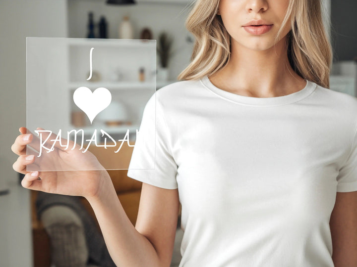 "I Love Ramadan" Dtf Transfers | Islamic Home Decor | Ramadan Gift Dtf Transfers