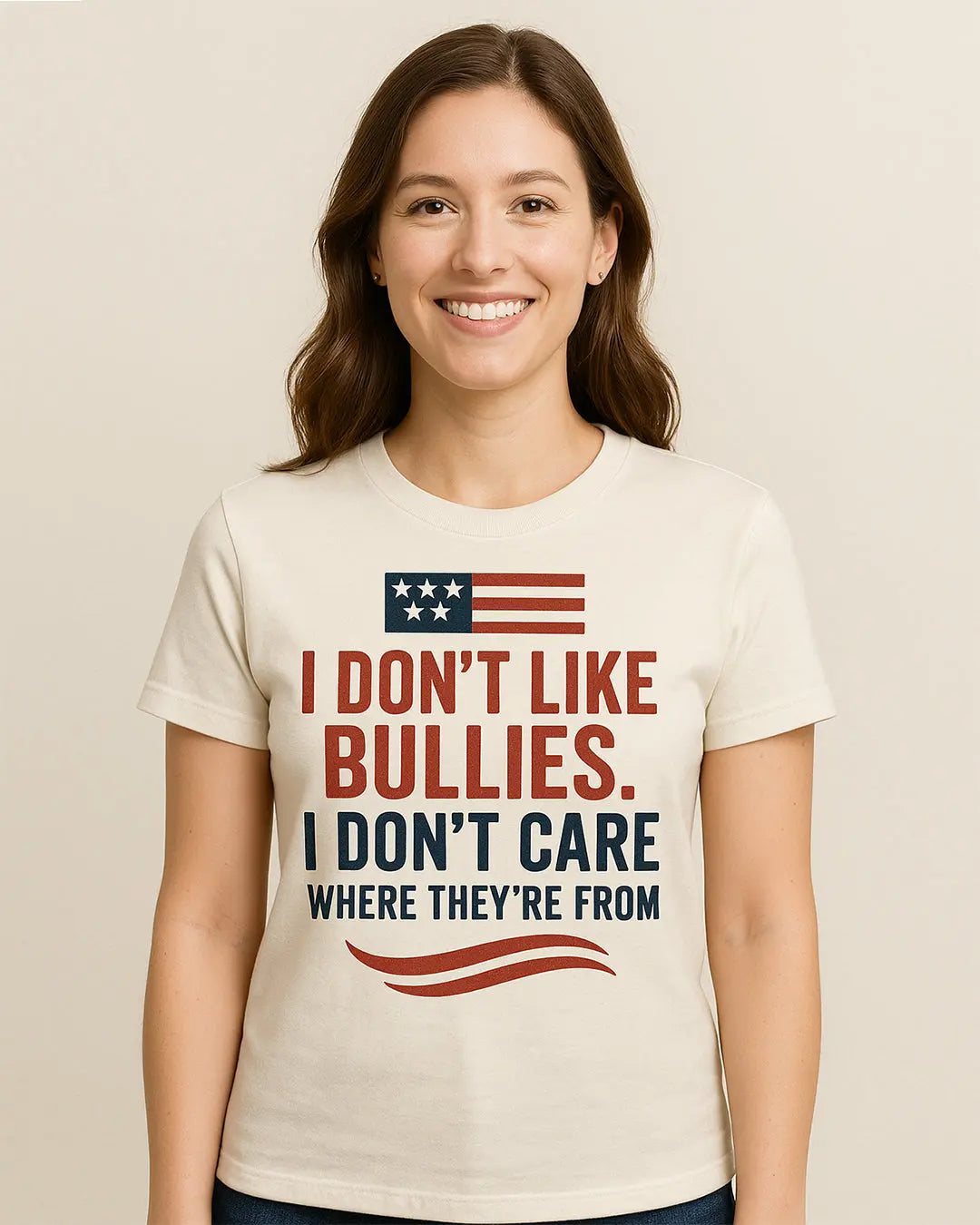 I don't Like Bullies I don't Care Where They're From Shirt, 4th of july Tshirt Cypress DTF