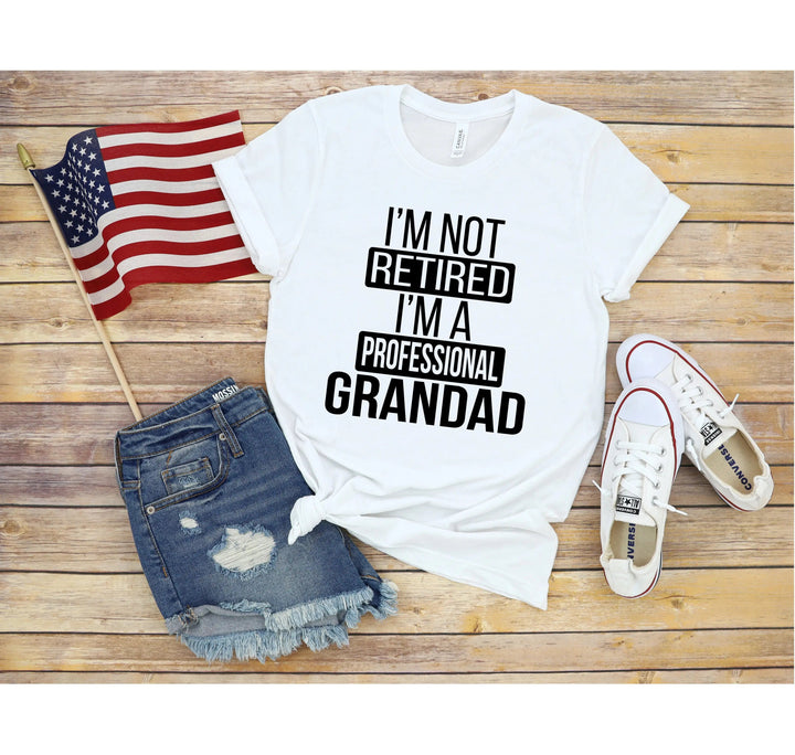 I'm Not Retired, I'm a Professional Grandad - Funny Gift Tee Cypress DTF