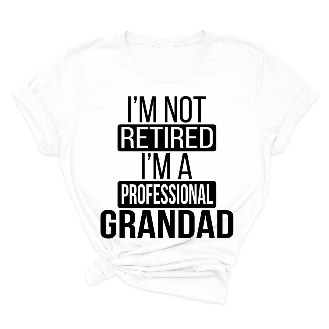 I'm Not Retired, I'm a Professional Grandad - Funny Gift Tee Cypress DTF