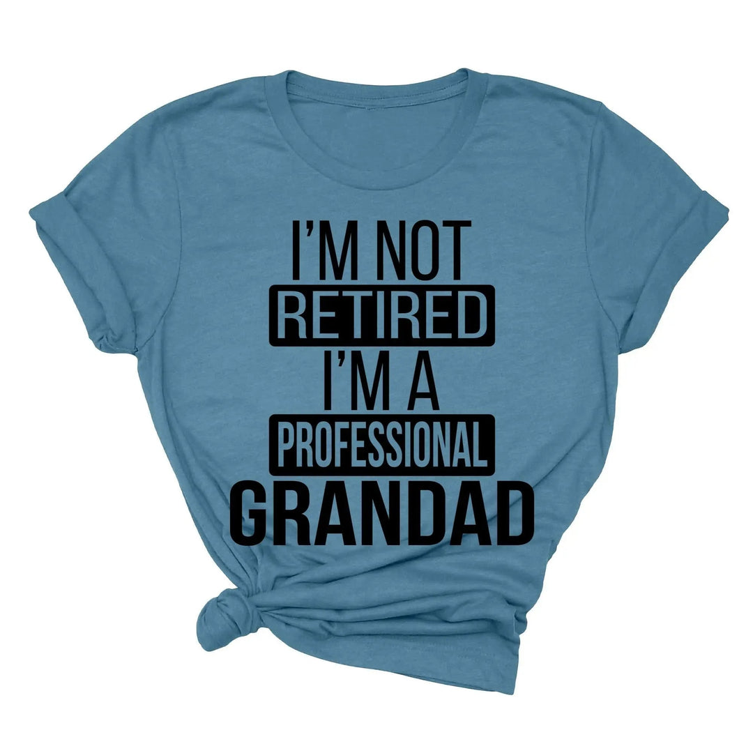 I'm Not Retired, I'm a Professional Grandad - Funny Gift Tee Cypress DTF