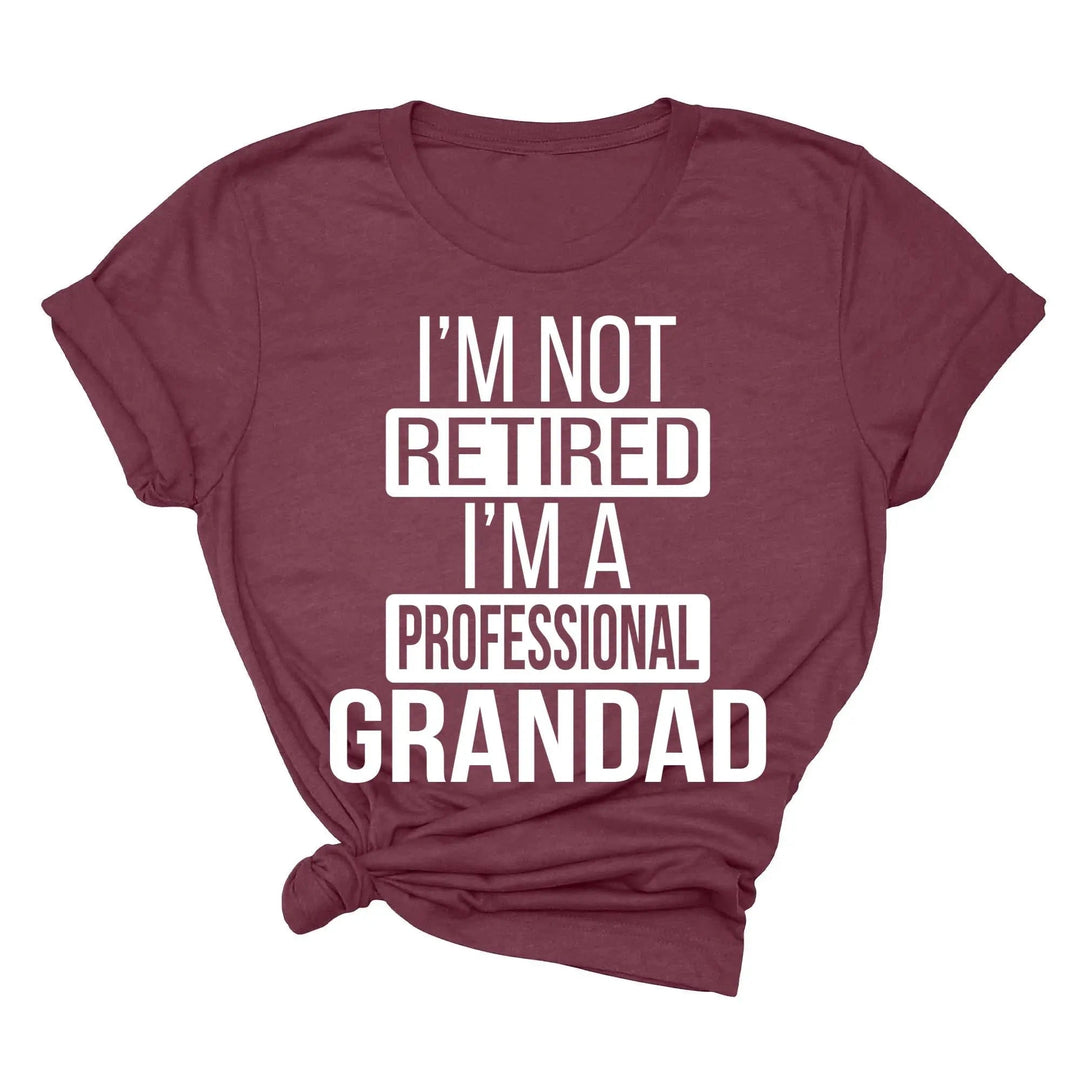 I'm Not Retired, I'm a Professional Grandad - Funny Gift Tee Cypress DTF