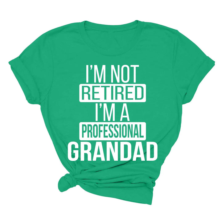 I'm Not Retired, I'm a Professional Grandad - Funny Gift Tee Cypress DTF
