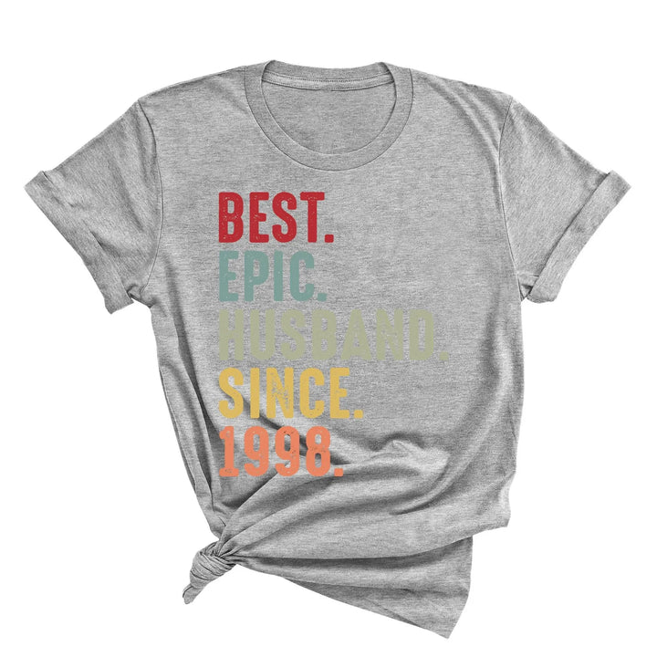 Just Married Shirt - Personalized 25th Wedding Anniversary Gift Tee Cypress DTF