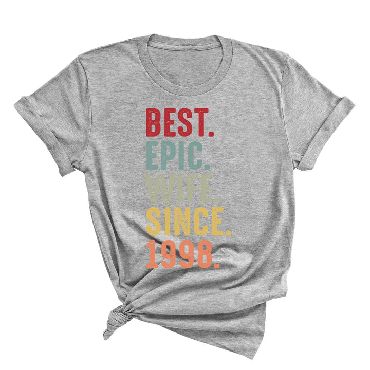 Just Married Shirt - Personalized 25th Wedding Anniversary Gift Tee Cypress DTF