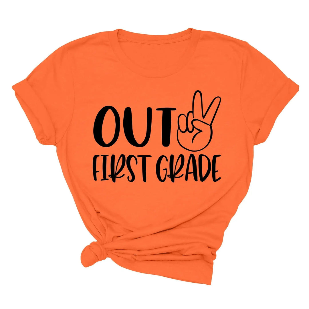Last Day of School Shirt - Out of Preschool, Kindergarten & Grade Cypress DTF