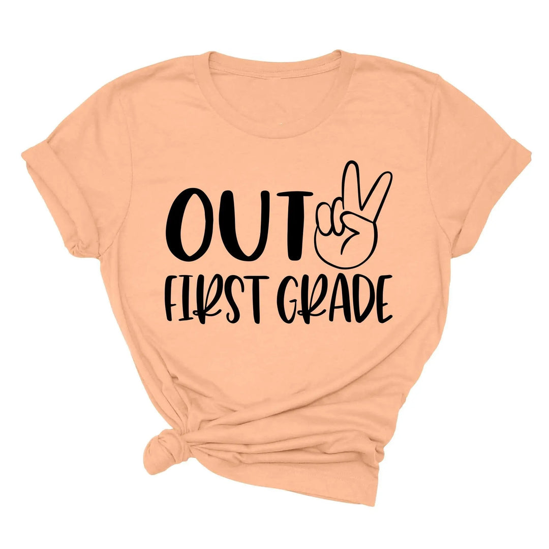 Last Day of School Shirt - Out of Preschool, Kindergarten & Grade Cypress DTF