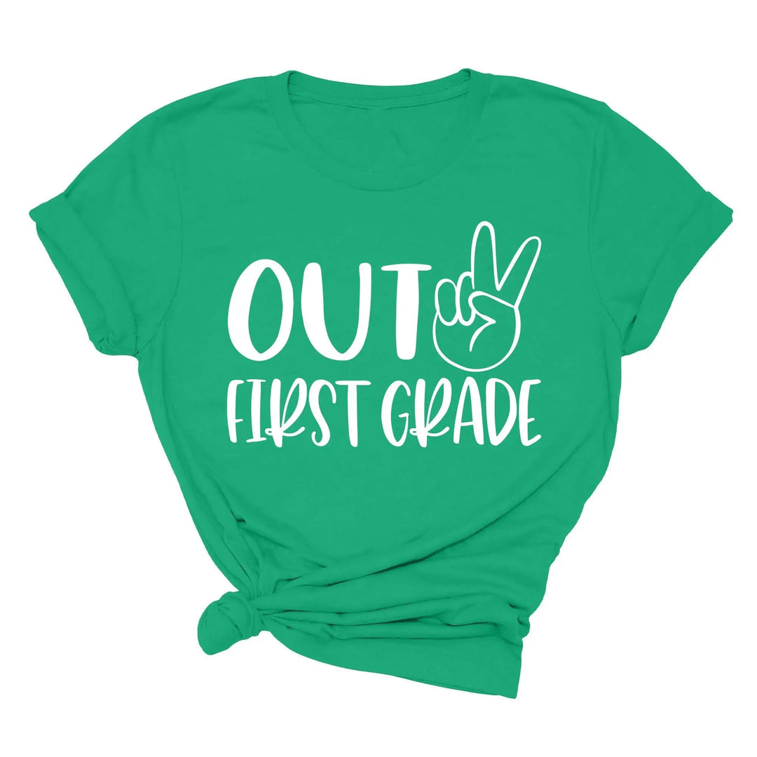Last Day of School Shirt - Out of Preschool, Kindergarten & Grade Cypress DTF