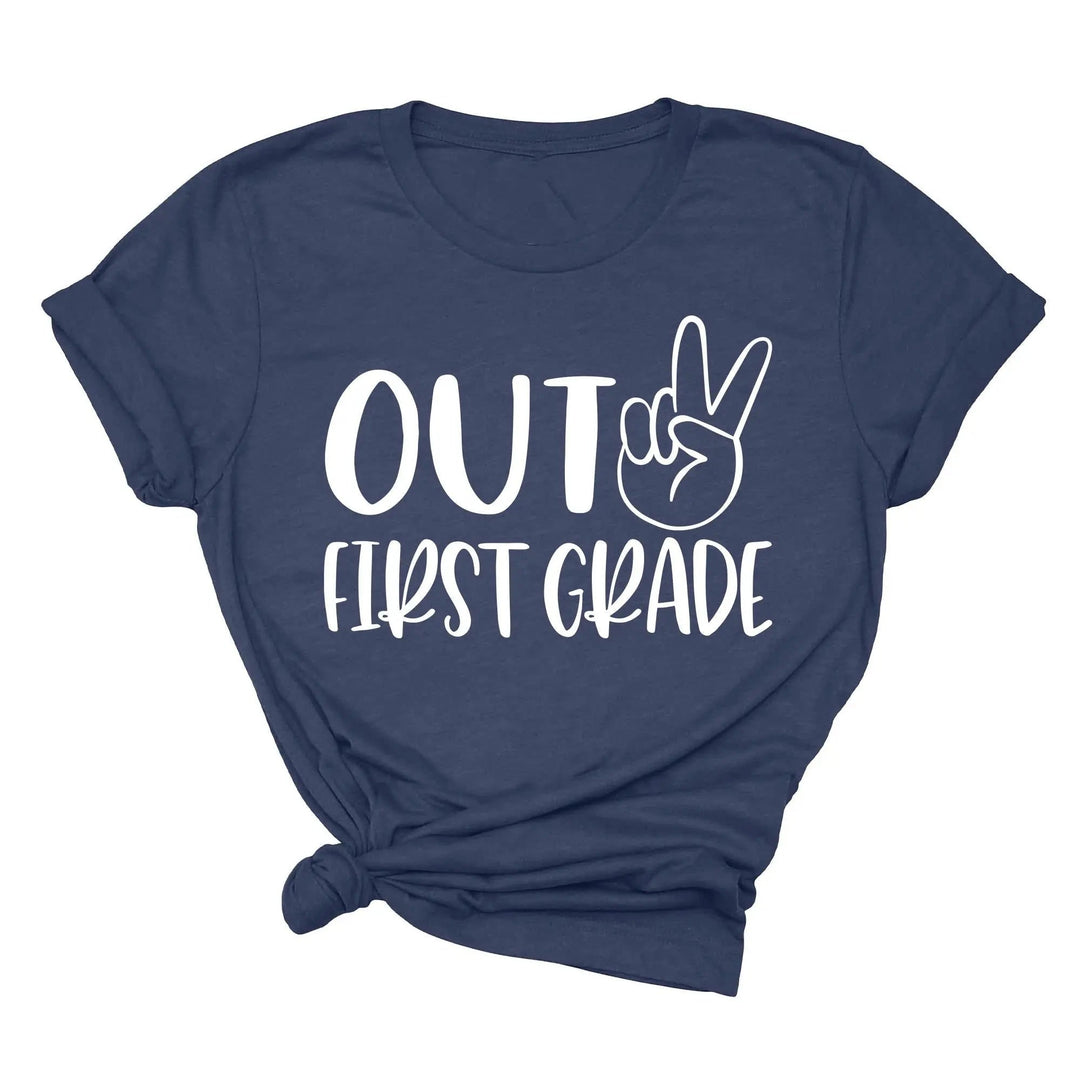 Last Day of School Shirt - Out of Preschool, Kindergarten & Grade Cypress DTF