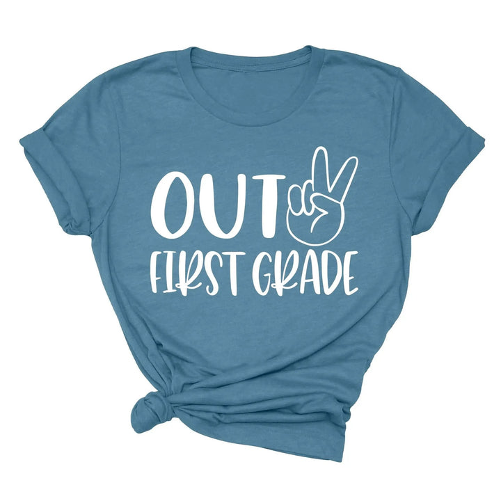 Last Day of School Shirt - Out of Preschool, Kindergarten & Grade Cypress DTF