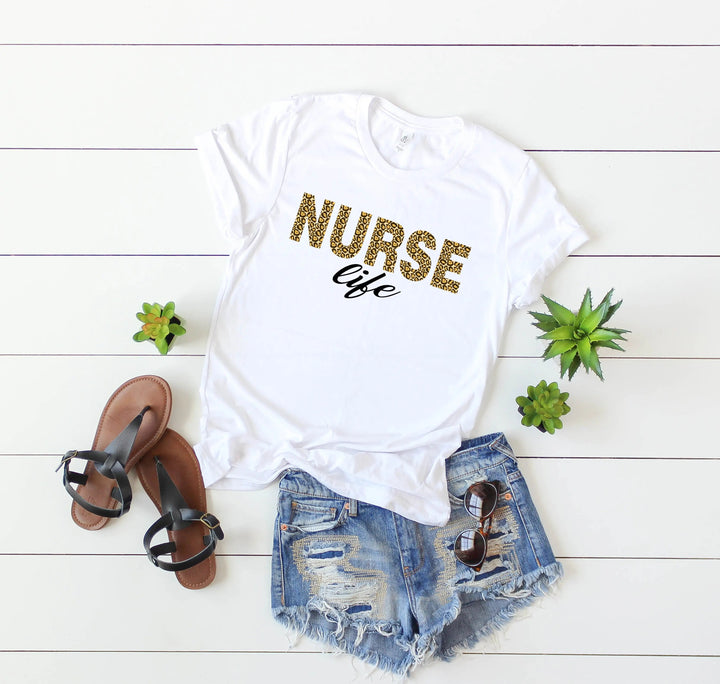 Leopard Nurse Shirt - Future Nurse Gift & Nursing School Tee for Women Cypress DTF