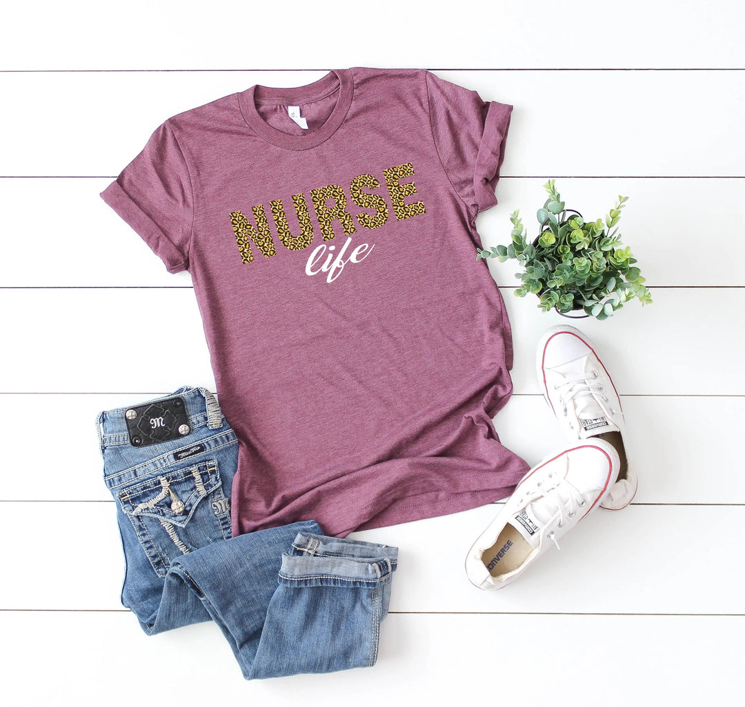 Leopard Nurse Shirt - Future Nurse Gift & Nursing School Tee for Women Cypress DTF