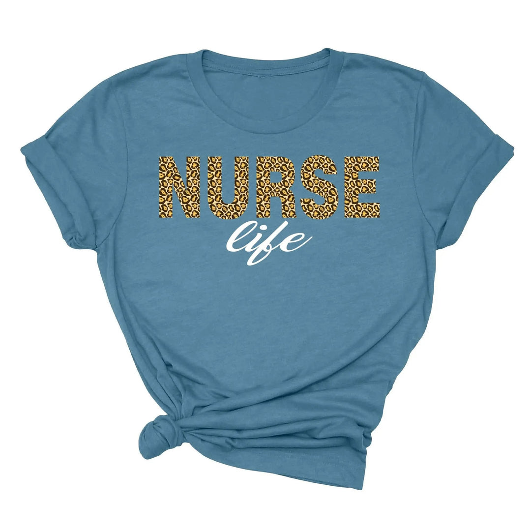 Leopard Nurse Shirt - Future Nurse Gift & Nursing School Tee for Women Cypress DTF