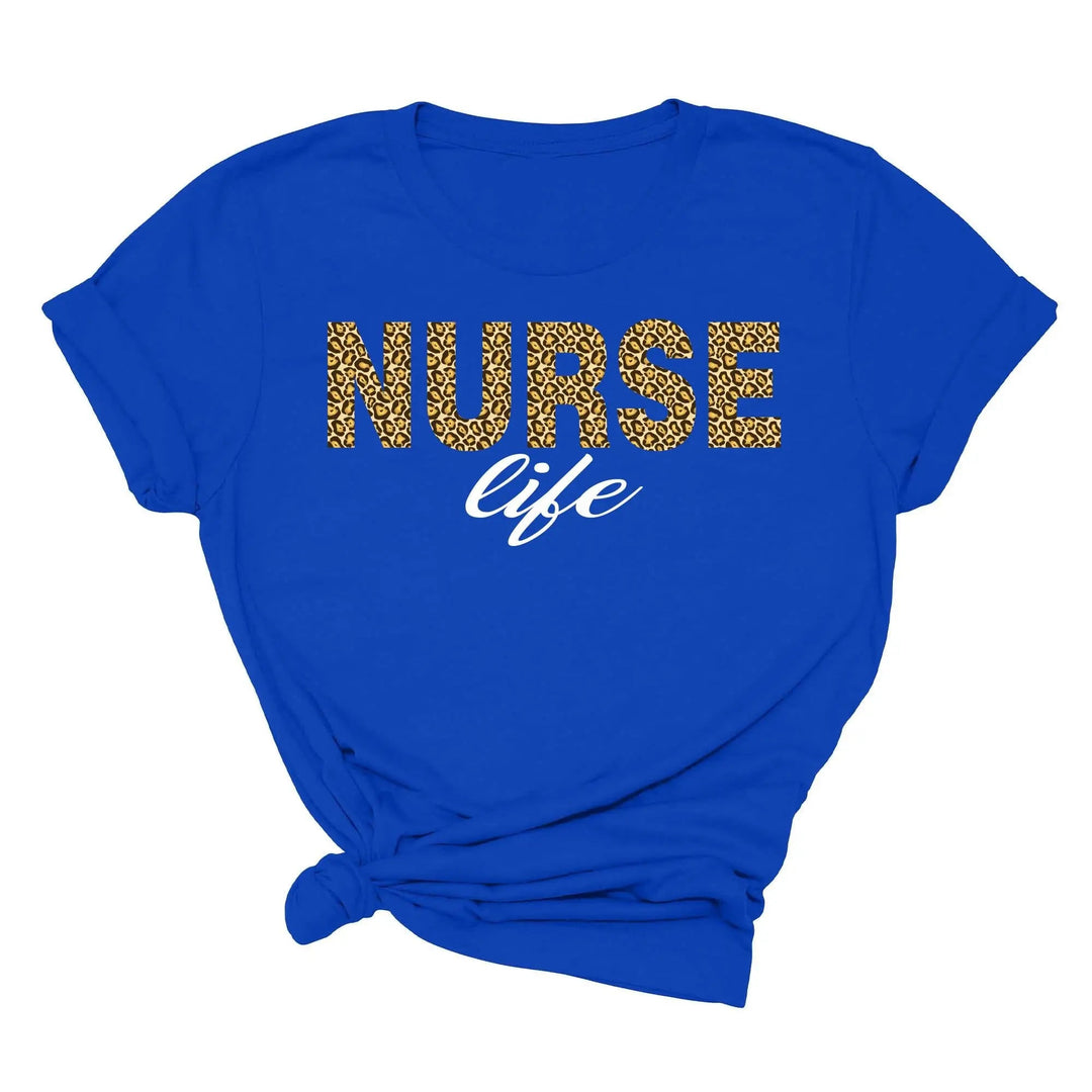 Leopard Nurse Shirt - Future Nurse Gift & Nursing School Tee for Women Cypress DTF
