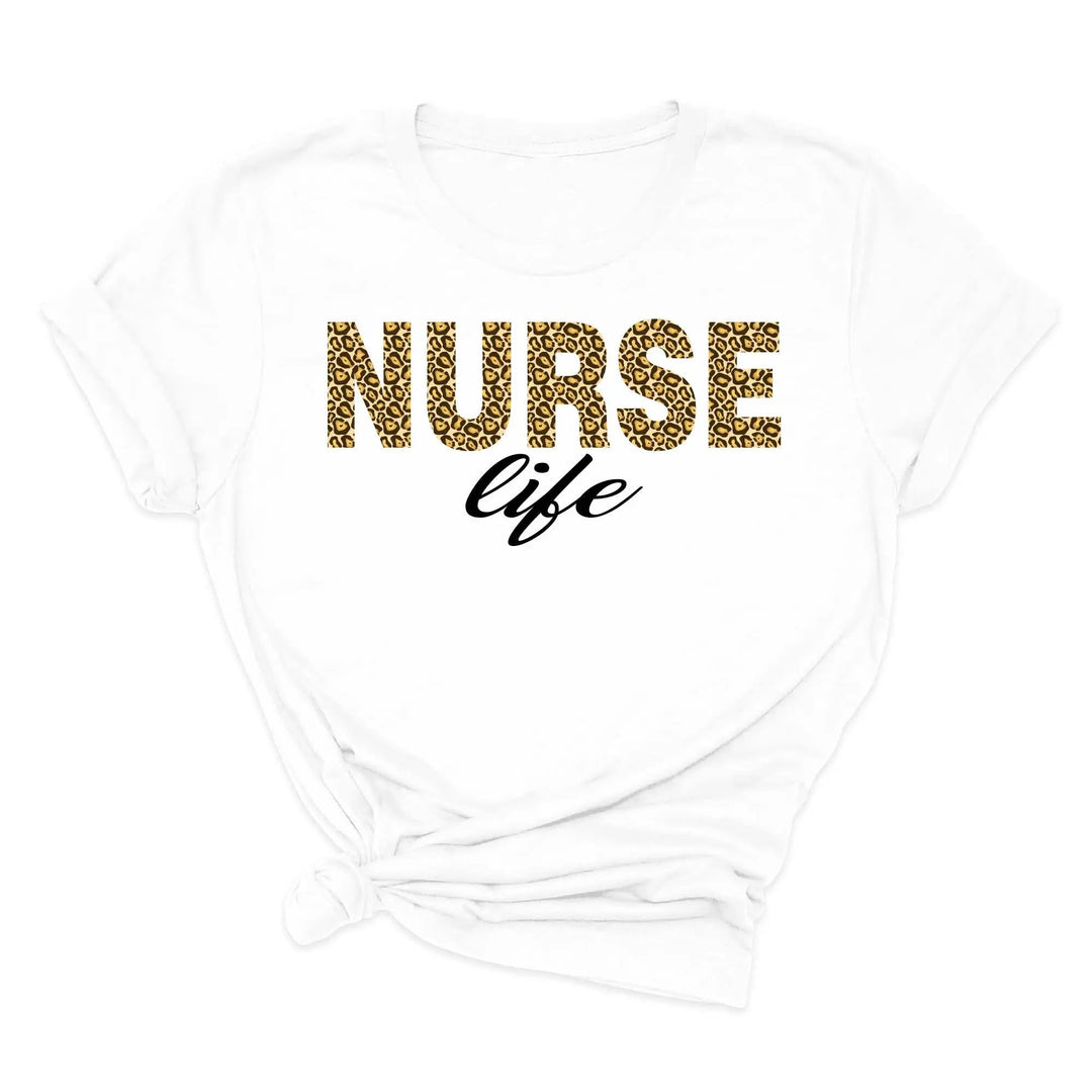 Leopard Nurse Shirt - Future Nurse Gift & Nursing School Tee for Women Cypress DTF