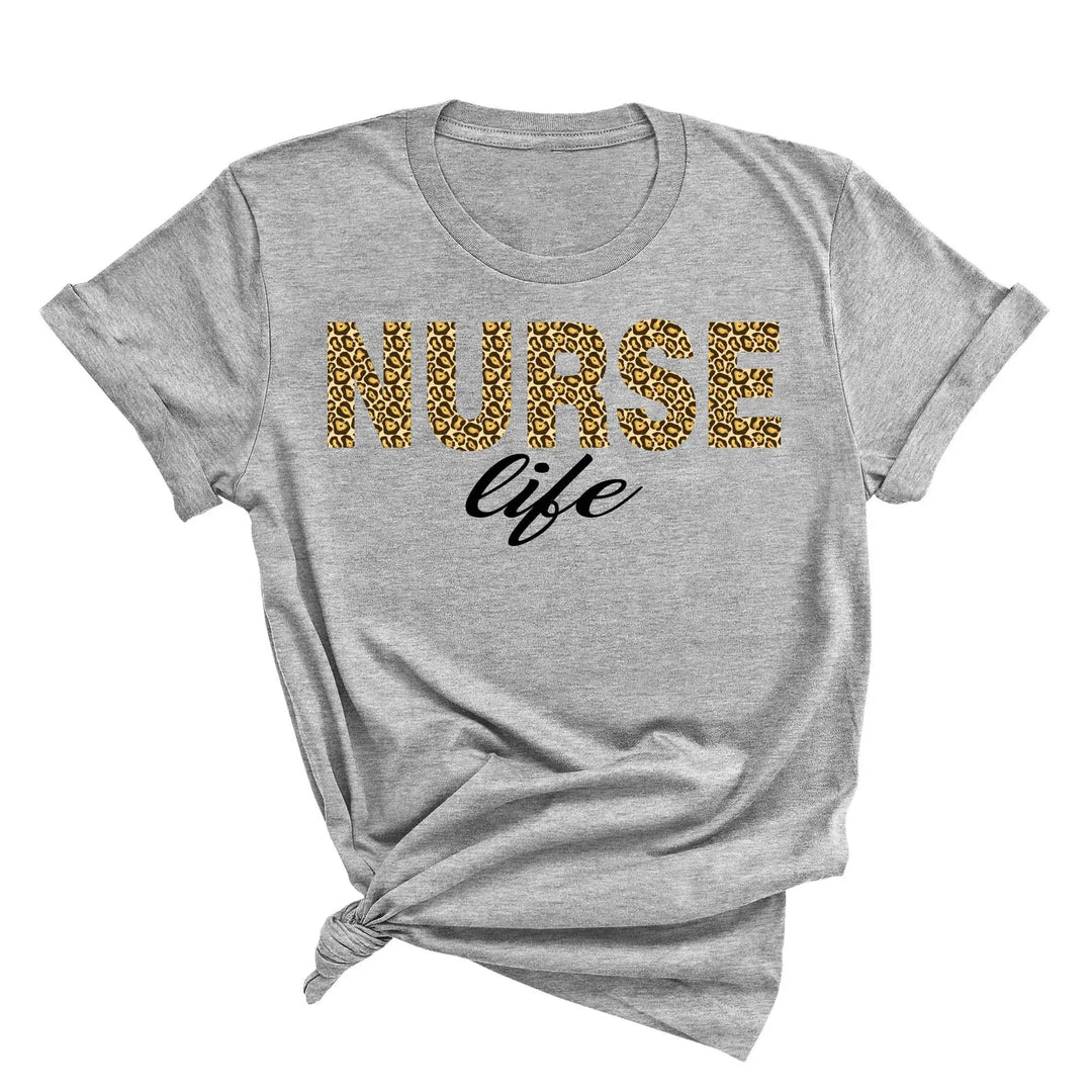 Leopard Nurse Shirt - Future Nurse Gift & Nursing School Tee for Women Cypress DTF