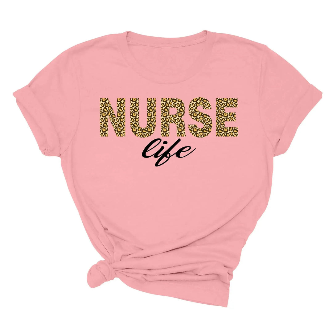Leopard Nurse Shirt - Future Nurse Gift & Nursing School Tee for Women Cypress DTF