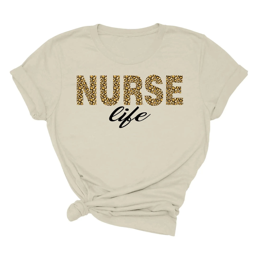 Leopard Nurse Shirt - Future Nurse Gift & Nursing School Tee for Women Cypress DTF