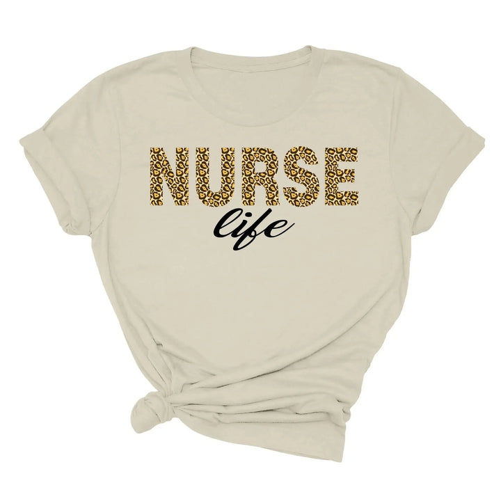 Leopard Nurse Shirt - Future Nurse Gift & Nursing School Tee for Women Cypress DTF
