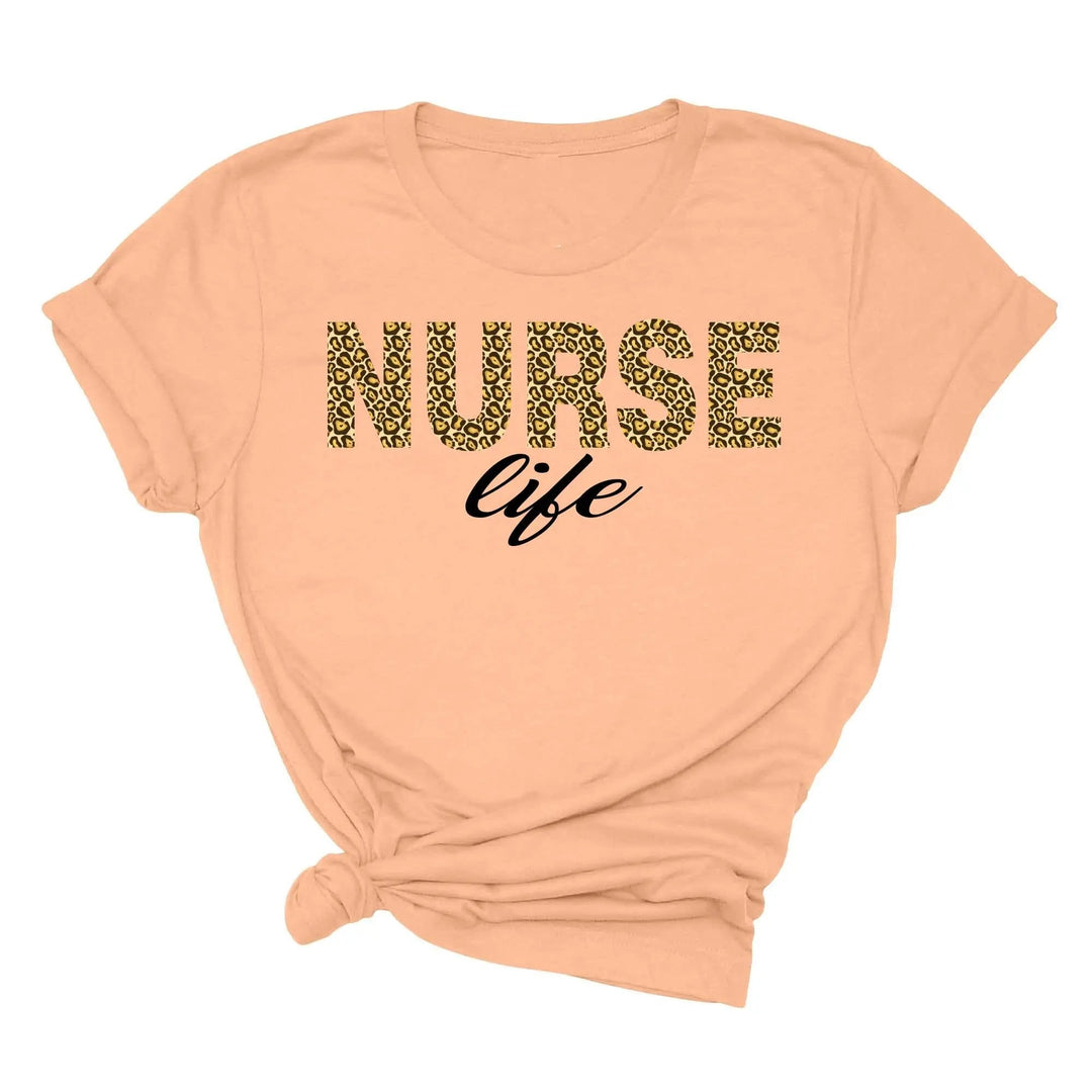 Leopard Nurse Shirt - Future Nurse Gift & Nursing School Tee for Women Cypress DTF