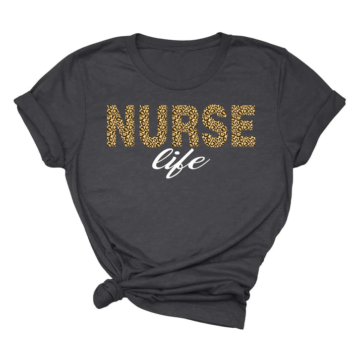 Leopard Nurse Shirt - Future Nurse Gift & Nursing School Tee for Women Cypress DTF