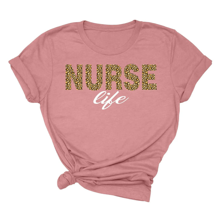 Leopard Nurse Shirt - Future Nurse Gift & Nursing School Tee for Women Cypress DTF
