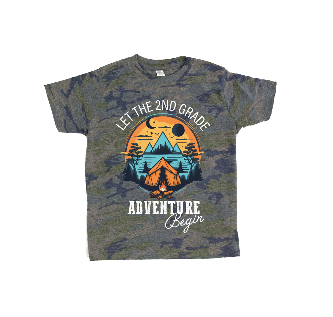 Let the 2nd Grade Adventure Begin Shirt - Back to School & Teacher Tee Cypress DTF